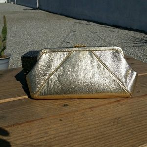 Vintage Gold Lame Clutch